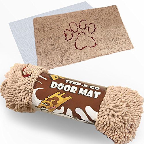 iPrimio XL Extra Thick Micro Fiber Pet and Dog Door Mat - Super Absorbent. Includes Water Proof Liner - Size 36