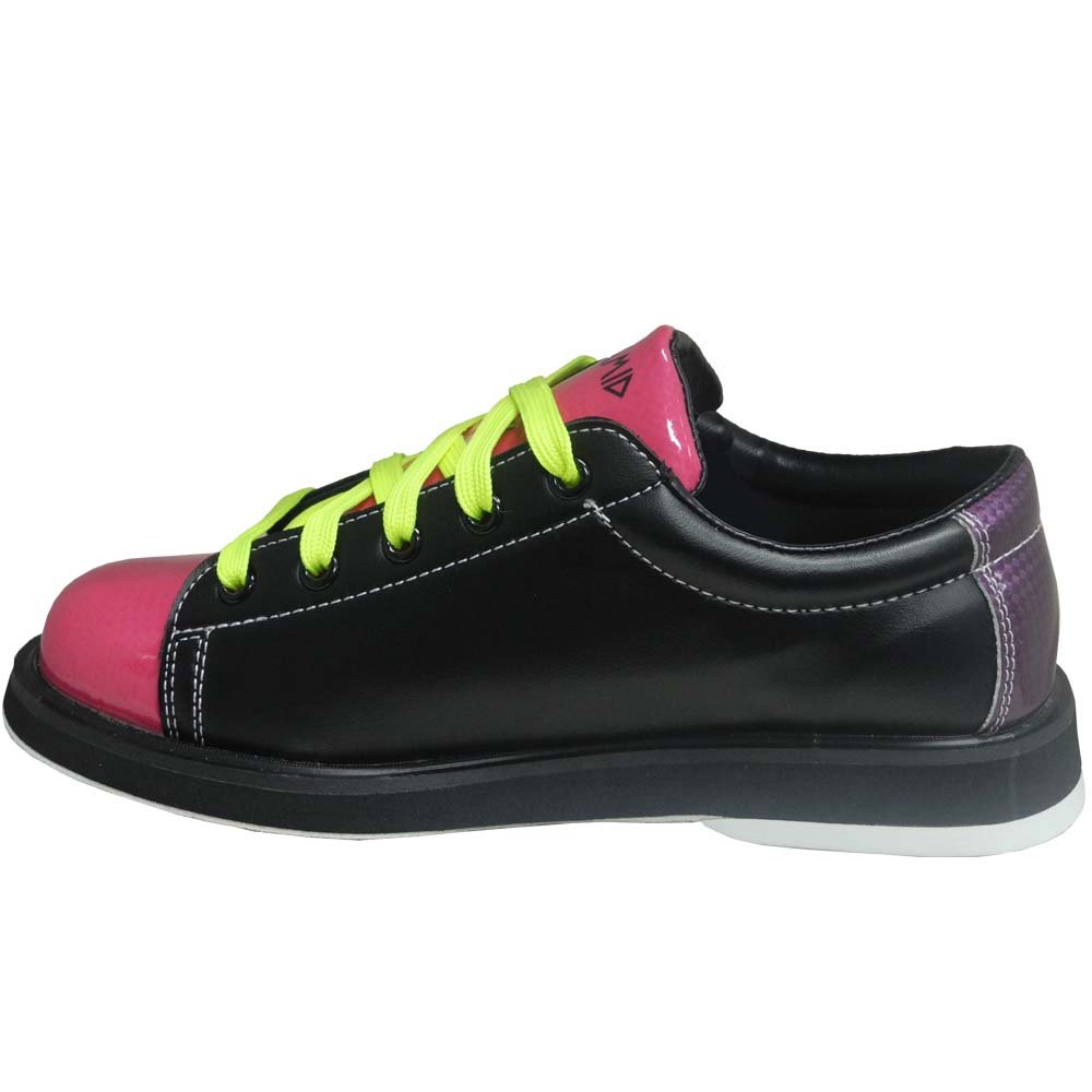 Pyramid Womens Rain Black/Hot Pink/Lime Green Bowling Shoes Sports