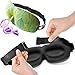 Eye Mask for Women Sleep Mask Moldex Ear Plugs Buckle Closure Does Not Snag Hair
