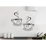 Caffè Tazze Muro Adesivi Decorazione Cucina Tè Decalcomania - Foto 13