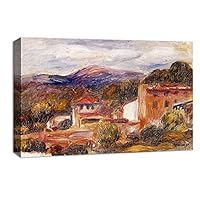 Canvas Wall Art Landscape at Beautiful by Pierre-Auguste Renoir Canvas Prints Home Artwork Decoration for Living Room,Bedroom - 12x18 inches