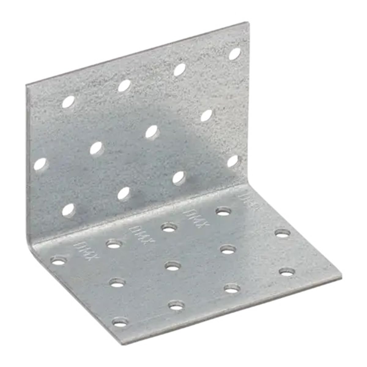 60mm x 60mm x 80mm Galvanised Perforated Angle Plate Bracket Connector for Wood 2mm Thick Steel Corner Bracket Metal L Plate Heavy Duty KM5 (Pack of 20) L07-08ABC