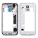 Generic Original Middle Frame Plate Back Housing Bezel Frame Camera Cover For Samsung Galaxy S5 SV i9600 G900 (White)