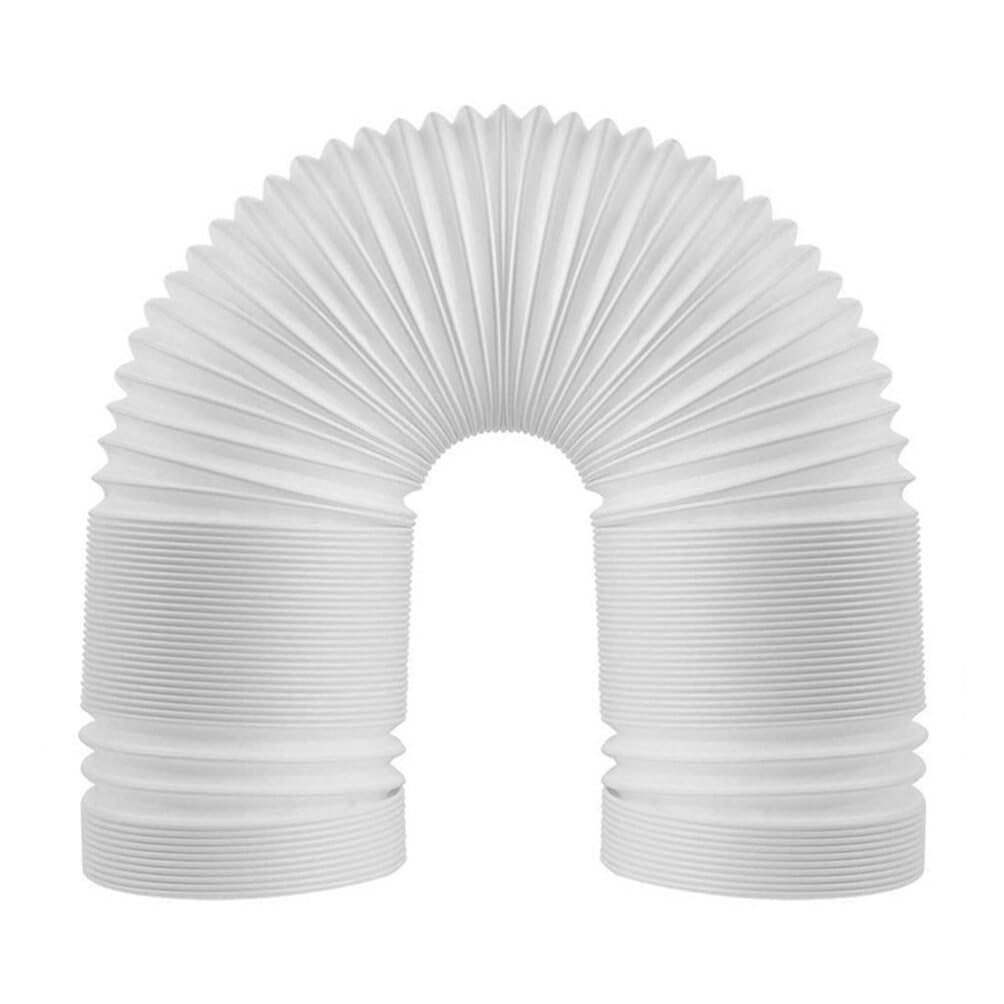 OSALADI 2m Air Conditioner Hose Portable Replacement AC Tube Exhaust Vent with 15cm Diameter for Heating Cooling Ventilation and Exhaust (White)