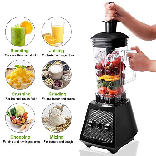 Smoothie Blenders, 1500W Smoothie Maker, 2L Commercial Blender, High