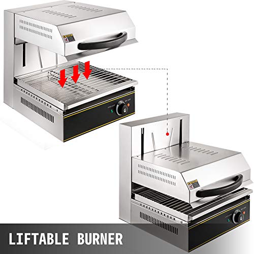 VBENLEM Salamander Broiler 2800W Liftable Burner Salamander Oven