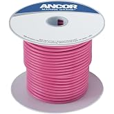 Ancor 104610 Marine Grade Electrical Primary Tinned Copper Boat Wiring (14-Gauge, Pink, 100-Feet)
