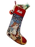 Needlepoint Christmas Stocking: Reindeer