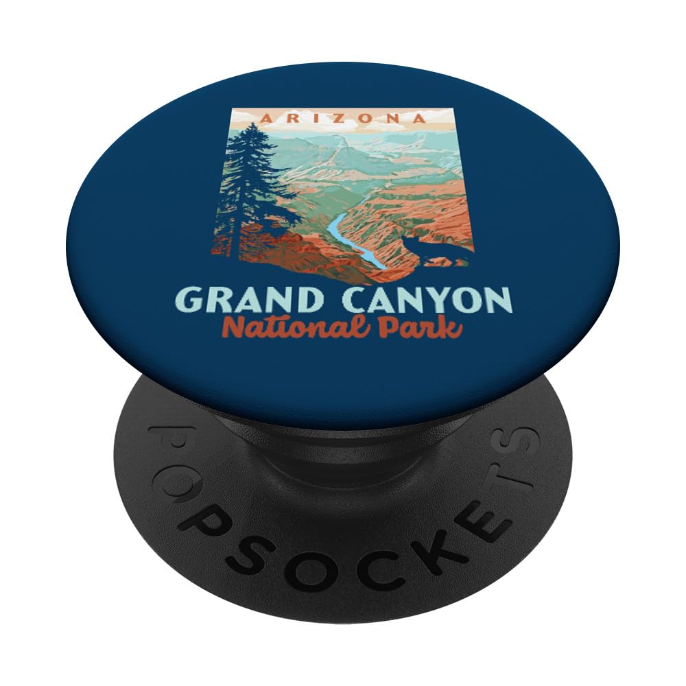 Grand Canyon National Park, Arizona Vintage WPA Style PopSockets Adhesive PopGrip