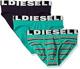 Diesel Men's Andre Three Pack Stripe, Turquoise, S