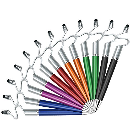 Iphone stand, 12 pcs ace teah ™ 3 in 1 stylus pen bla…