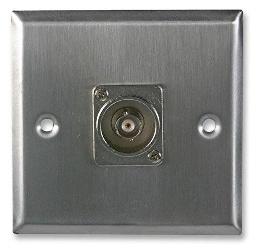 PRO SIGNAL PSG08160 Steel AV Wall Plate with 1 x BNC Connector