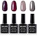 Gellen UV Gel Nail Polish 6 Pure Colors Nail Art Manicure 10ml Each Sets