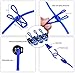 H&HODOR Retractable Travel Clothesline Outdoor Windproof Laundry Rope Anti-Skid Clothespin Clothing Line 2 Pack Household Drying Racks With 12pcs Hangers Clip