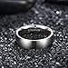 TIGRADE 4mm 6mm 8mm Titanium Ring Brushed Dome Wedding Band Comfort Fit Size 4-14,Silver, 6mm, Size 10