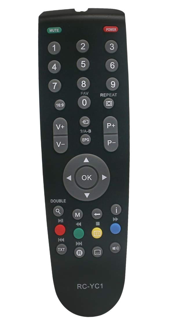 ALLIMITY Remote Control Replace fit for Grundig 22VLE8102C RC-23 22VLE8103C RC-YC1 22VLE811C 22VLE822S 22VLE8320BF RC-GD1 22VLE8320BG 22VLE8320BN 22VLE8320SG