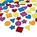 Juvale 1000 Pieces Felt Shapes for Crafts, Heart, Star, and Geometric Designs, Felt Ornaments for Craft Projects (Assorted Colors)