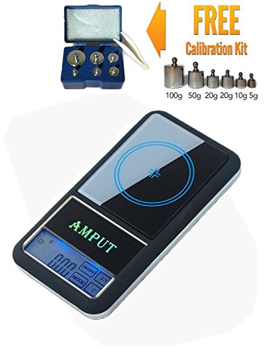 Smart Touch Screen Digital Scale 200 Gram x 0.01g Jewelry Gold Lab Diamond Scale with LCD Backlight (Scale + Calibration Weight)