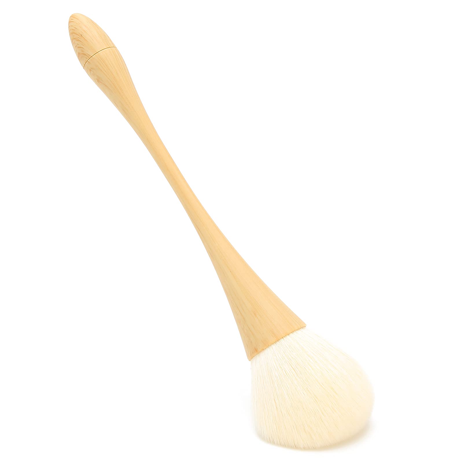 Nail Dust Brush, Nylon Hair Nail Cleaning Brushes Nail Dust Removal Brush Foundation Brush Powder Brush with Wooden Handle for Cream, Blush, Liquid and Mineral Foundation