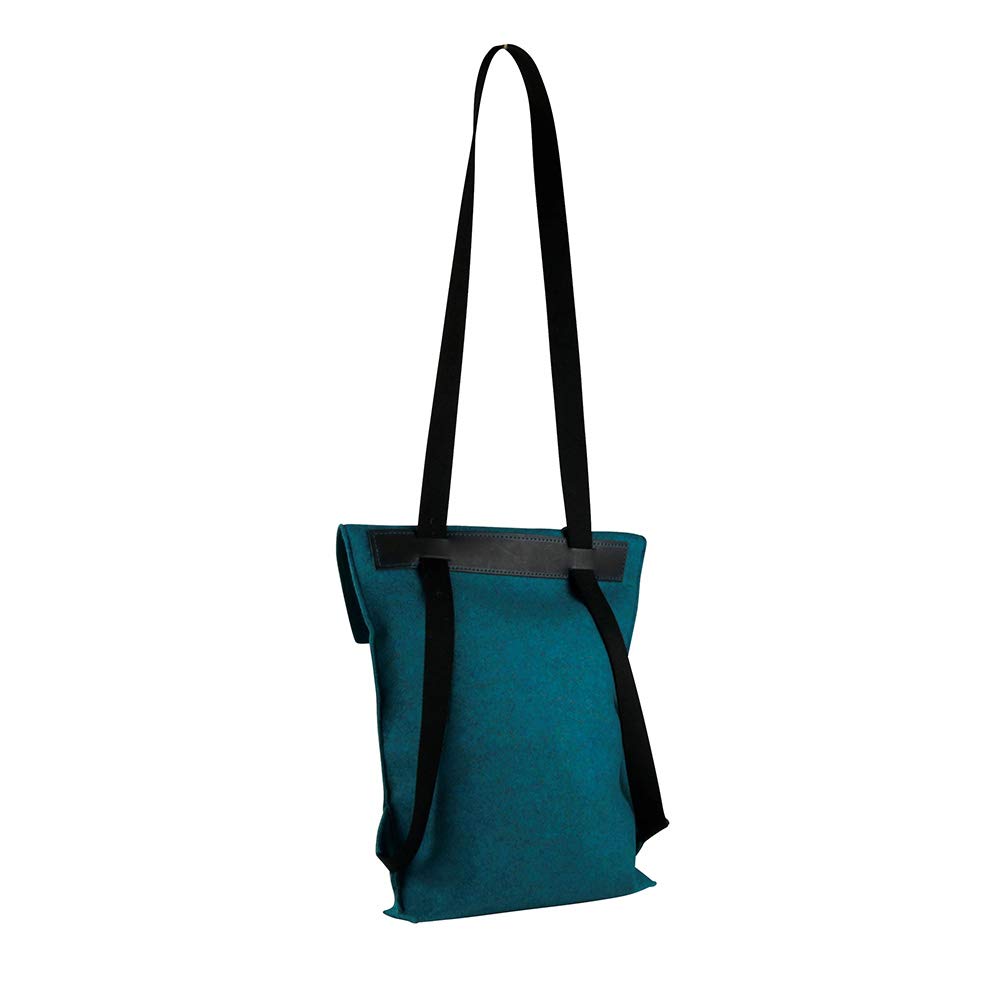 Borse a zainetto greenMAXX Backpack SANSA PET I Zaino Feltro Ecologico  Unisex di Feltro di PET riciclato I Borsa Zaino Robusta Borsa Shopper con  Tasca Interna e Dettagli in Pelle I Zaino