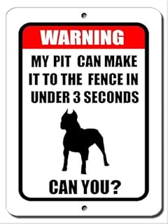 beware of pitbull sign