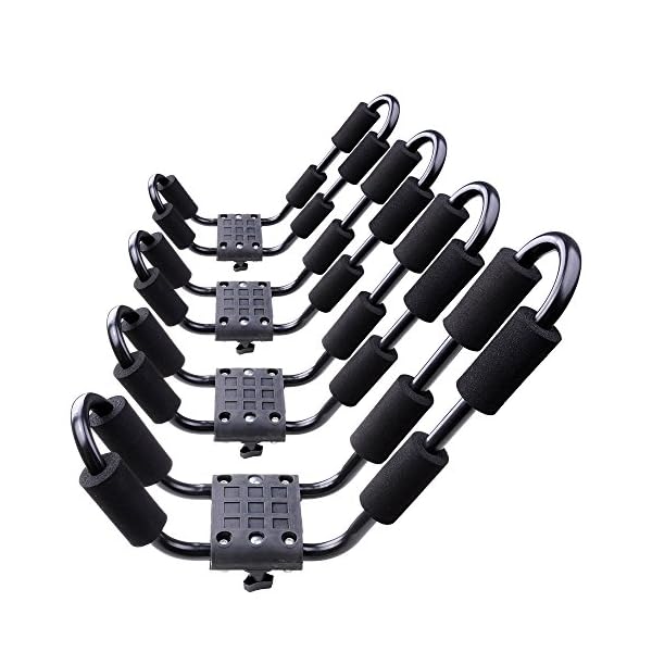 AW-2-Pairs-J-Bar-Kayak-Rack-Canoe-Carrier-Boat-Holder-Top-Mounted-on-Car-Crossbar-Set-of-4-Pcs