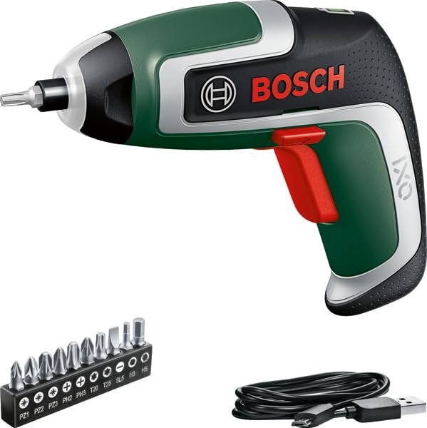 BOSCH(ﾎﾞｯｼｭ) コードレスドライバー (本体のみ、ビットセット（10本）、マグネットビットホルダー、マイクロUSBケーブル（Type-B）、キャリングケース) IXO7商品画像