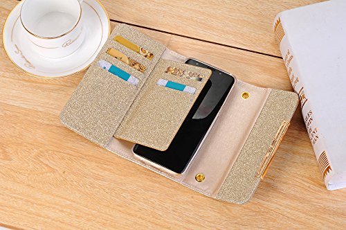 image for MIYA LTD Wallet Phone Case with Detachable Magnetic Back Case Leather 