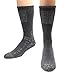 MIRMARU M204-Men's 5 Pairs Multi Performance Outdoor Sports Hiking Trekking Crew Socks (Blk,Char,Olive,Pur,Brown)
