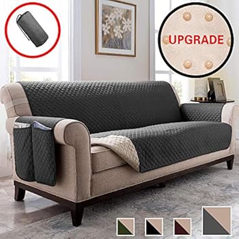 Vailge Sofa Cover,Durable Couch Covers for Dogs,Children,Pets,Sofa Covers for Dogs,Sofa Slipcover,Couch Covers for 3 Cushion Couch,Couch Covers for Sofa,Couch Cover(Sofa:Dark Grey)