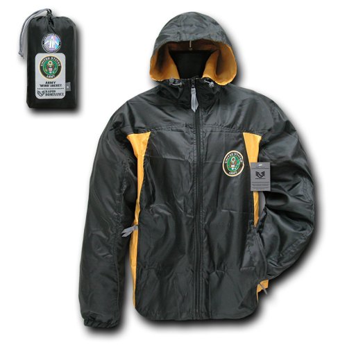Rapiddominance Army 2 Tone Windbreaker, Black, Large