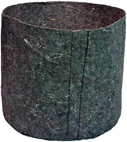 Growers House Essentials Round Fabric Plant Grow Bag | Breathable Pot Aeration Container | 100% Biodegradable (100, 5 Gallon)