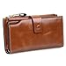Jack&Chris Women's RFID Blocking Luxury Genuine Leather Clutch Wallet Card Holder Organizer Ladies Purse,WB301A
