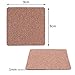 LOCOLO 80 Pieces Self-Adhesive Cork Squares Set, 3.5 x 3.5 Inches Cork Squares Cork Board Squares Backing Cork Tiles Sheets Cork Mat for Coasters and DIY Crafts