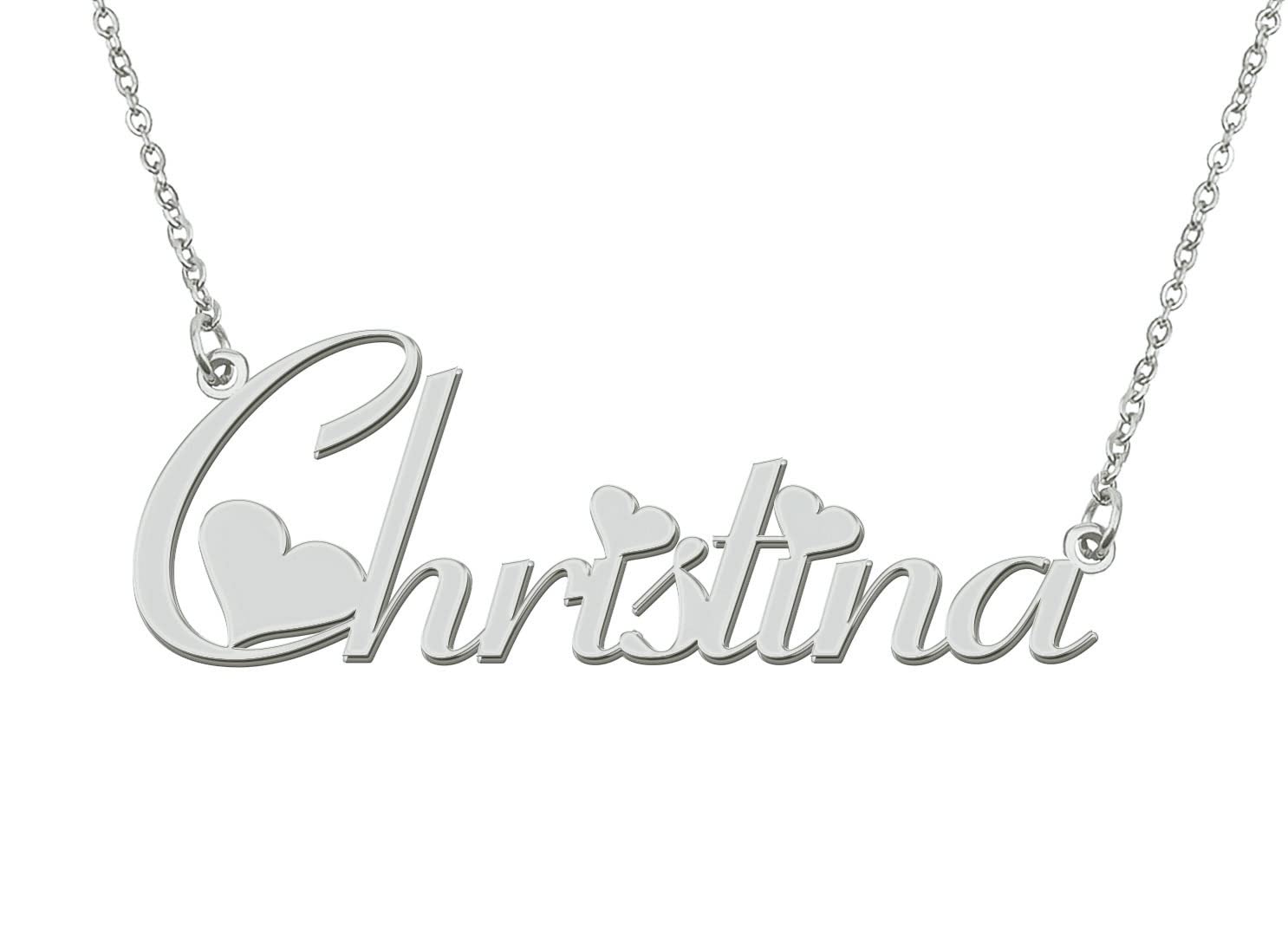 Aoloshow Stainless Steel Silver Heart Christina
