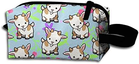 Kawaii Baby Goats Travel Cosmetic Bag Portable Organizer Multifuncition Handbag