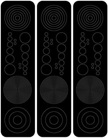 Perfect Strike ArcheryCircles and Dots Decals for Scope Lenses. Great for Practice or Competition. Perfect Strike Adhesive Backed Vinyl Decals. (Black)