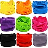 KALILY 12PCS/9PCS/6PCS Headband Bandana - Versatile Sports & Casual Headwear -Multifunctional Seamless Neck Gaiter, Headwrap, Balaclava, Helmet Liner, Face Mask - Camping, Running, Cycling, Fishing