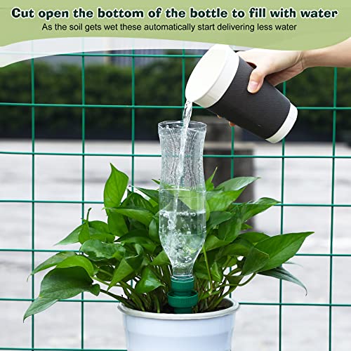 Bottle Adapter Self Watering Spikes, Terracotta Plant Watering Spikes