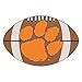 FANMATS 3726 Clemson Tigers Football Rug - 20.5in. x 32.5in. | Sports Fan Home Decor Rug and Tailgating Mat