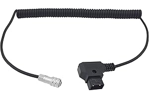 CHIKONI BMPCC D-Tap to 4K 6K Pro Power Cable Suitable for Blackmagic Pocket Cinema Camera 4K and Gold Mount V Mount Battery，Weipu SF6 2 Pin Female to P Tap，18 inch - 59 inch Length