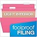 Pendaflex Recycled Hanging Folders, Letter Size, Pink, 1/5 Cut, 25/BX (81609)