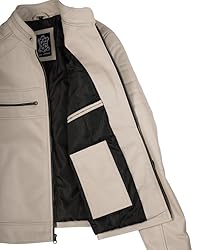 Decrum Leather Jacket New Year 2025 - Beige Leather