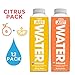 JUST Water Citrus Variety Pack (Lemon and Tangerine), Infused Spring Water - Sustainable Boxed Bottled Water - Low Calorie Beverage with No Artificial Flavors, 8.0 Alkaline pH - 16.9 oz (Pack of 12)