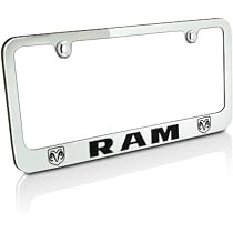 Autogold® RAM.OEM.CS - Brushed Lense Plate with 3D Chrome / Black Ram