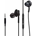 Bhvrtls 2022 in-Ear Headphones Wired Earbuds Stereo Headphones for Samsung Galaxy S10, S10E, S10+, S8, S8+, S9, S9+, Note 9- Designed 3.5 mm Jack with Microphone and Volume Buttons (Black)