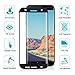 Atill S7 Edge Black Tempered Glass Samsung Screen Protector 3D Curved Full Coverage Ultra Clear Shatter (Black)