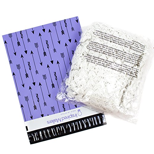 Inspired Mailers - Poly Mailers 10x13 - Tribal Arrows (Purple/Black) - Choose from 6x9, 10x13 and 14.5x19 Sizes - 3.15mil Unpadded Mailing Bags (10x13, 100 Pack) - Thumbnail 5