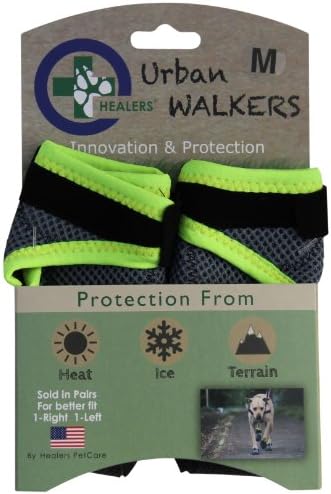 HEALERS PETCARE Urban Walkers Dog Boots for Paw Protection, 1-Pair, Small, Paw Width 2-1/8" Inches