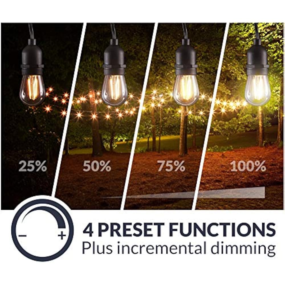 LEDDIM265 Wireless Outdoor String Light Dimmer Control Outlet Max